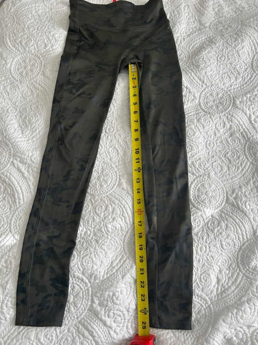 SPANX Olive Camo High-Waist Leggings - Picture 3 of 5